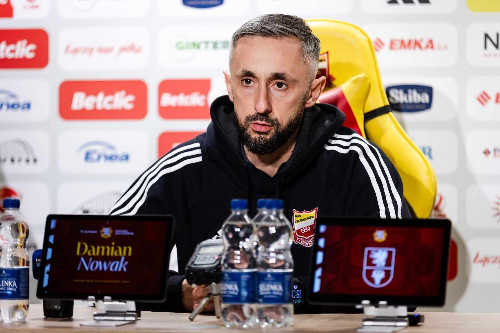 Konferencja prasowa po meczu Chojniczanka Chojnice — ŁKS II Łódź