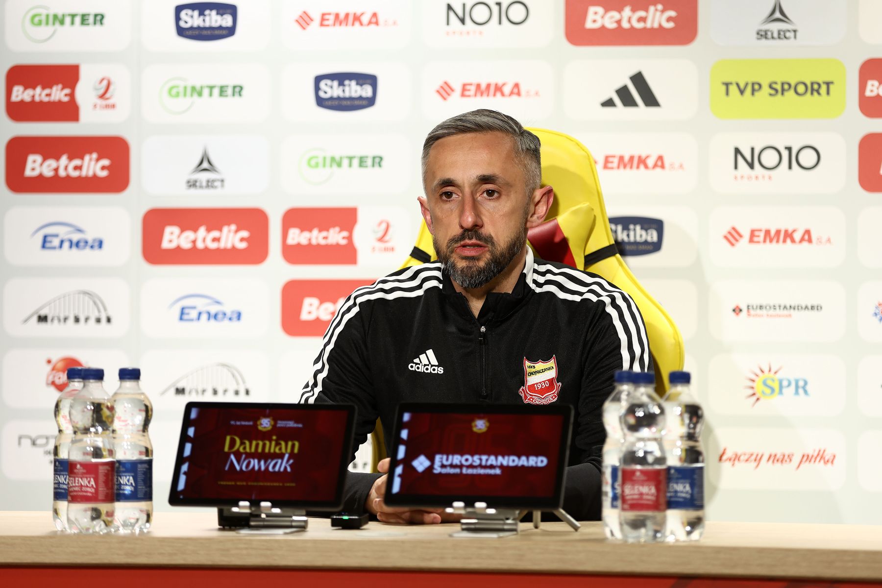 Konferencja prasowa po meczu Chojniczanka — Pogoń Grodzisk Mazowiecki